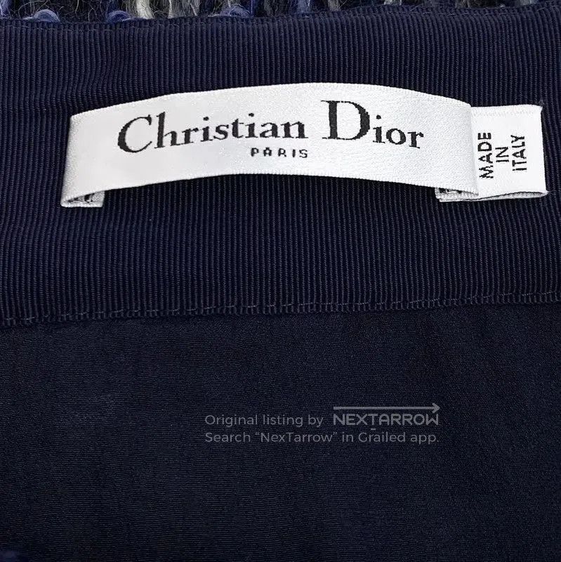 Dior Dior Blue Wool Women's Skirt . Size 23" - 5 Thumbnail
