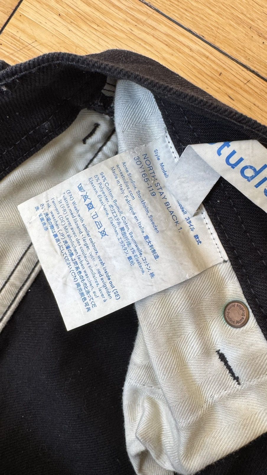 Acne Studios Acne Jeans Bla Konst black sz 30 Size US 30 / EU 46 - 4 Thumbnail