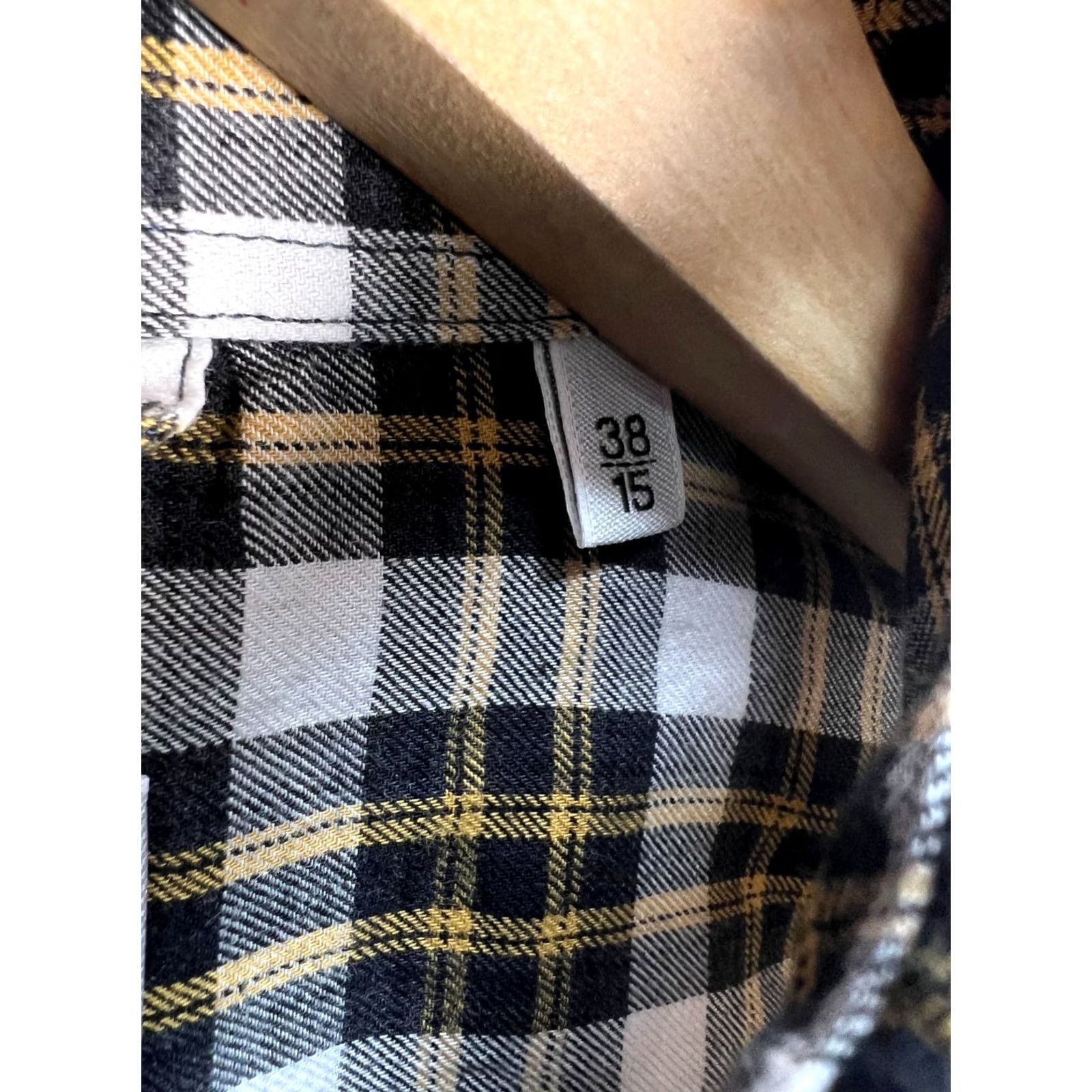 Aspesi Aspesi Italy Shirt Mens 38/15 Plaid Long Sleeve, Multicolor, Dress Shirt, Casual Cotton, Button-Down Collar, 38/15, Regular Fit, Mens Size US M / EU 48-50 / 2 - 4 Thumbnail