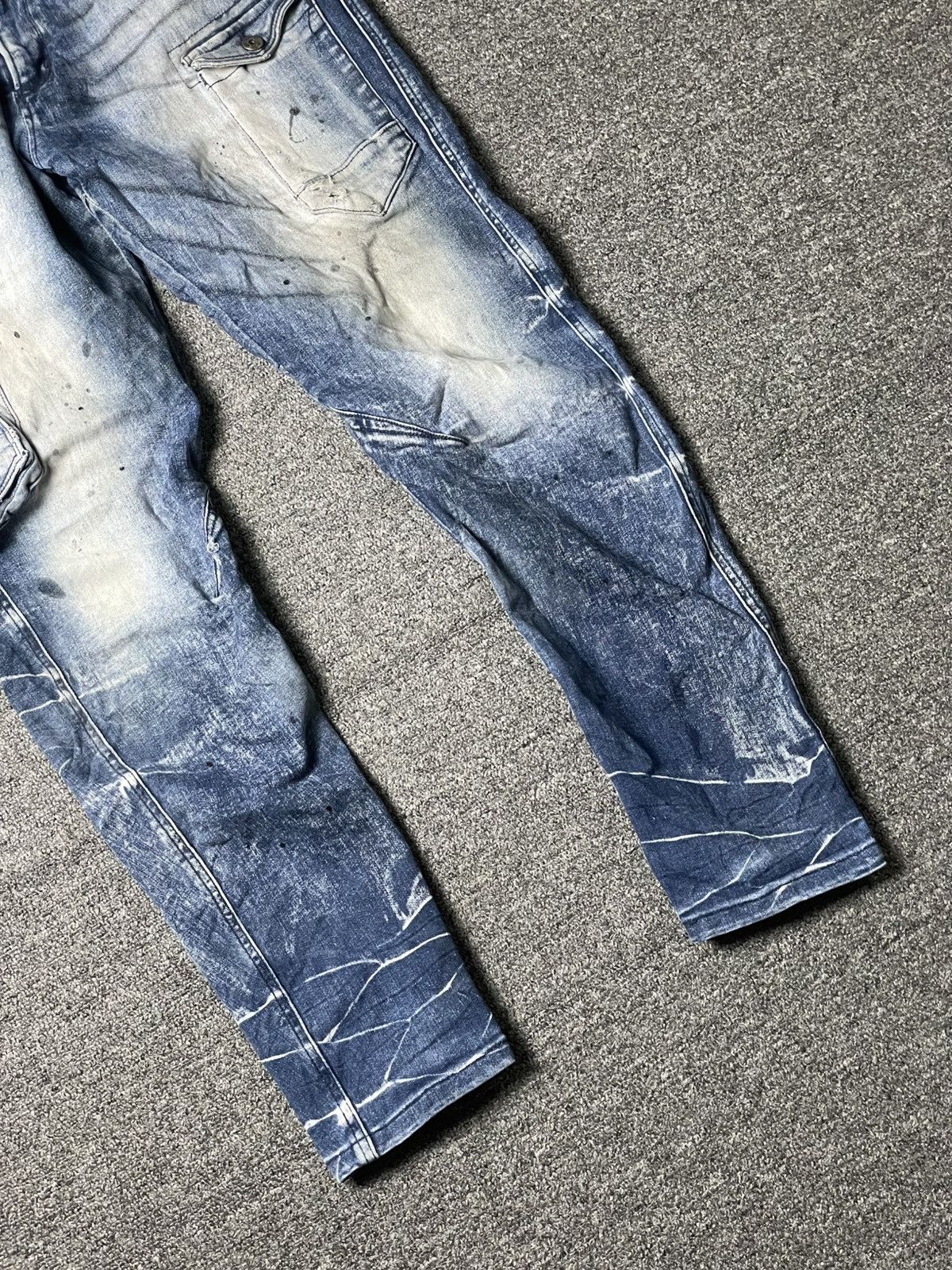Japanese Brand × Vintage IZ Frontier 3D x Stretch Distressed Denim Jeans (104) Size US 32 / EU 48 - 3 Thumbnail