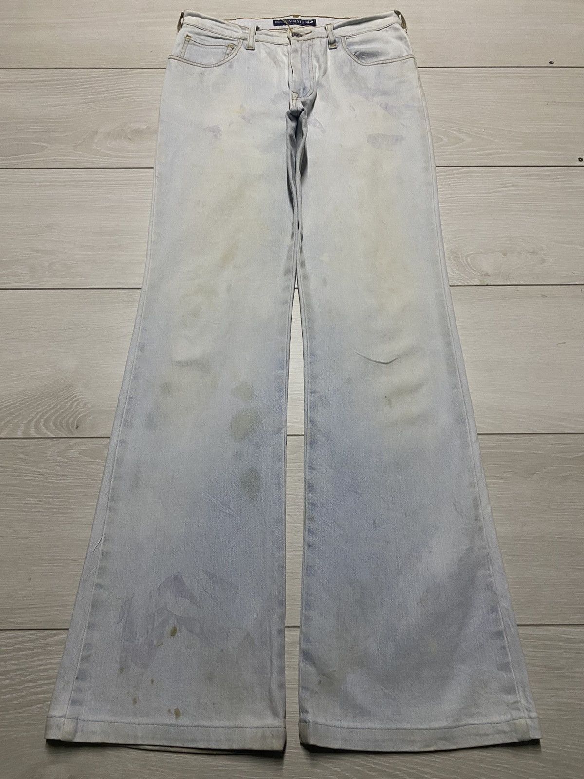 Vintage Vintage Desgaste Euro Claw Mark Flare Jeans Size 26" / US 2 / IT 38 - 1 Thumbnail