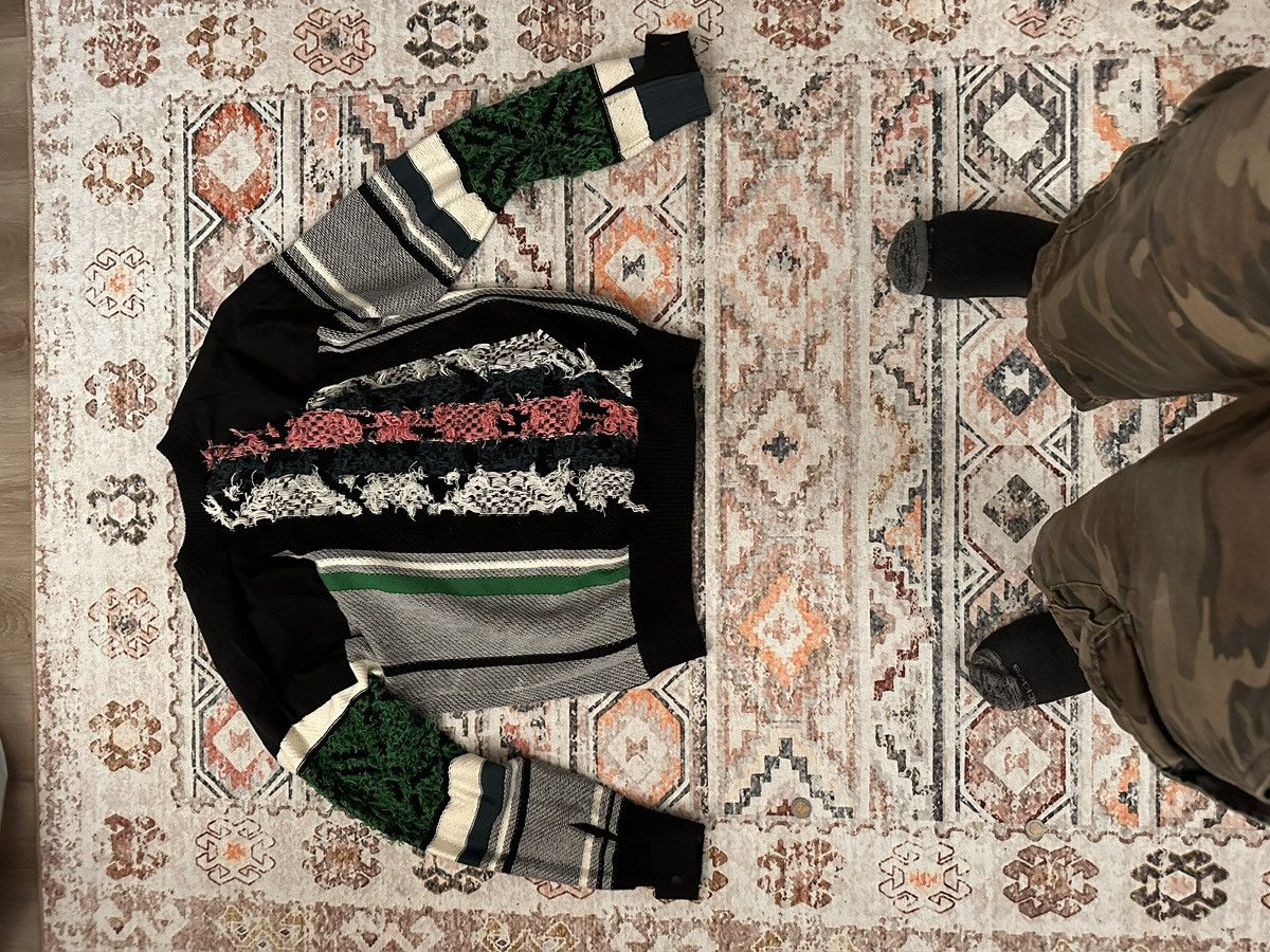 Sacai Sacai Rug Jacquard Knit Sweater Men's Size 3 RARE Size US L / EU 52-54 / 3 - 5 Thumbnail