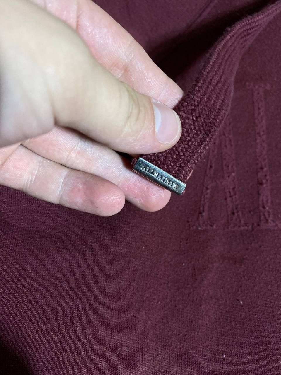 Allsaints × Vintage VINTAGE ALLSAINTS BIG LOGO HEAVY COTTON HOODIE M Size US XS / EU 42 / 0 - 6 Thumbnail