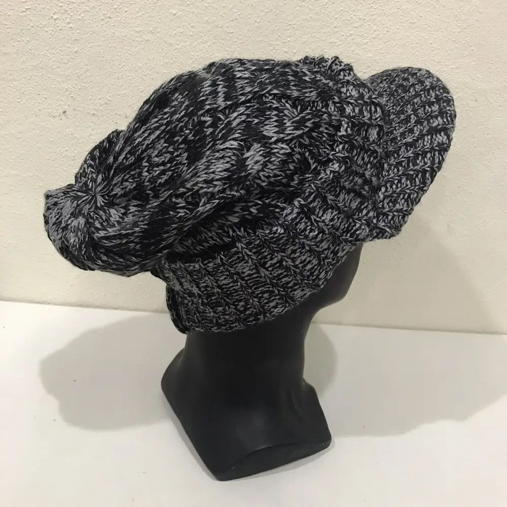 Japanese Brand × Kapital × Vintage Japanese Brand Plain Visor Crochet Beanie Hat Size ONE SIZE - 4 Thumbnail