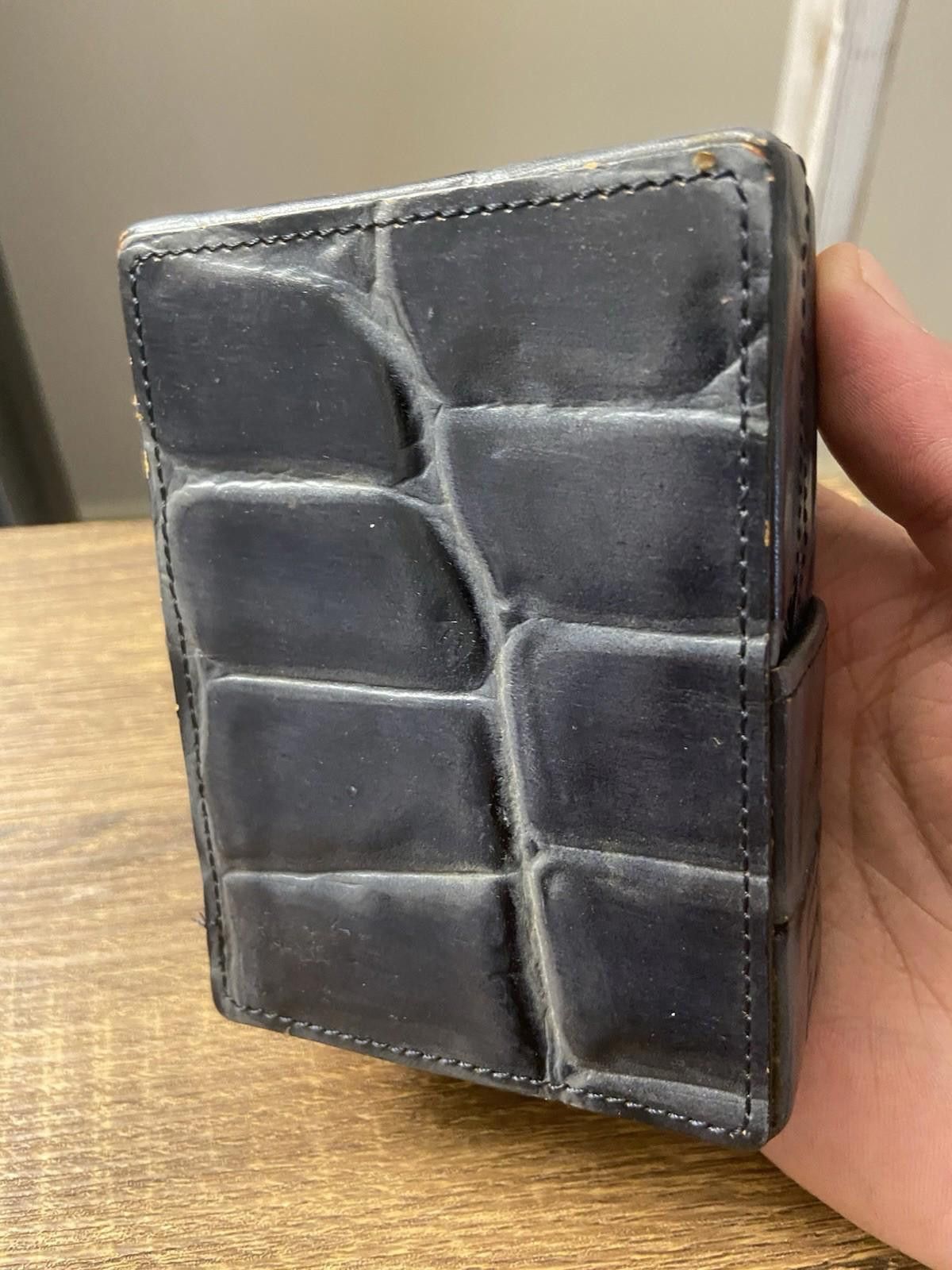 Jean Paul Gaultier Jean Paul Gaultier Gray Crocodile Leather Cigarette Case Box Size ONE SIZE - 2 Thumbnail