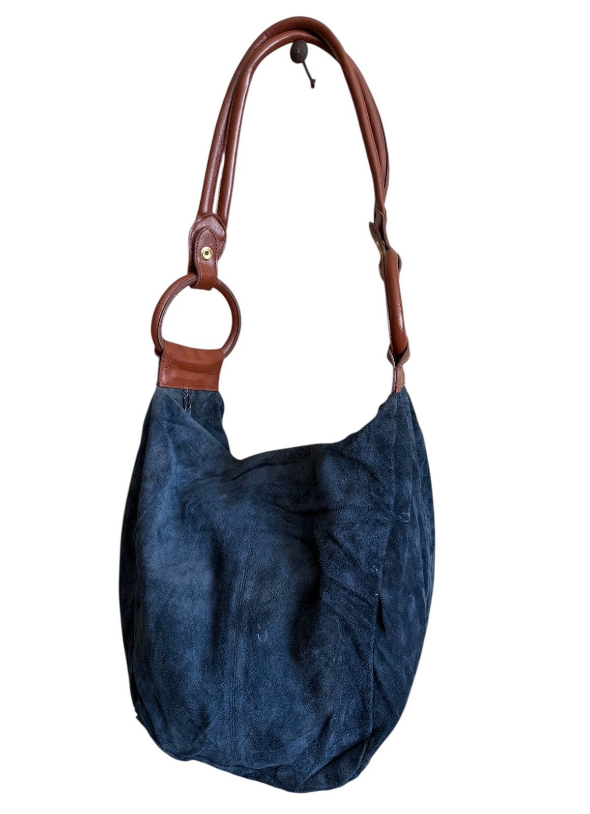 Japanese Brand Handmade Shoulder Bag Leather Navy Blue Size ONE SIZE - 3 Thumbnail