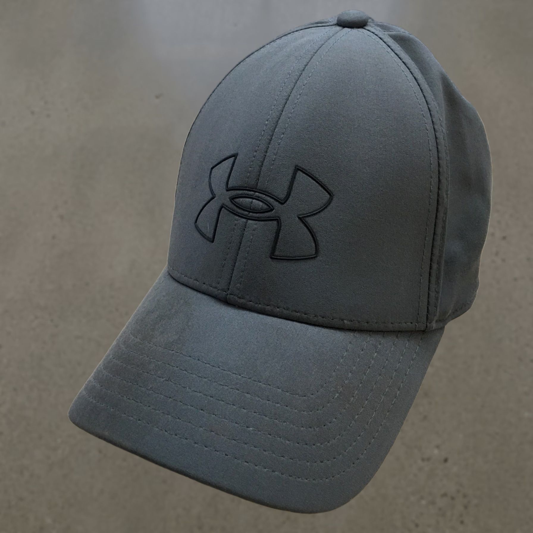 Under Armour Under Armour Baseball Cap Mens Gray M/L Fitted Classic Logo Size ONE SIZE - 1 Thumbnail