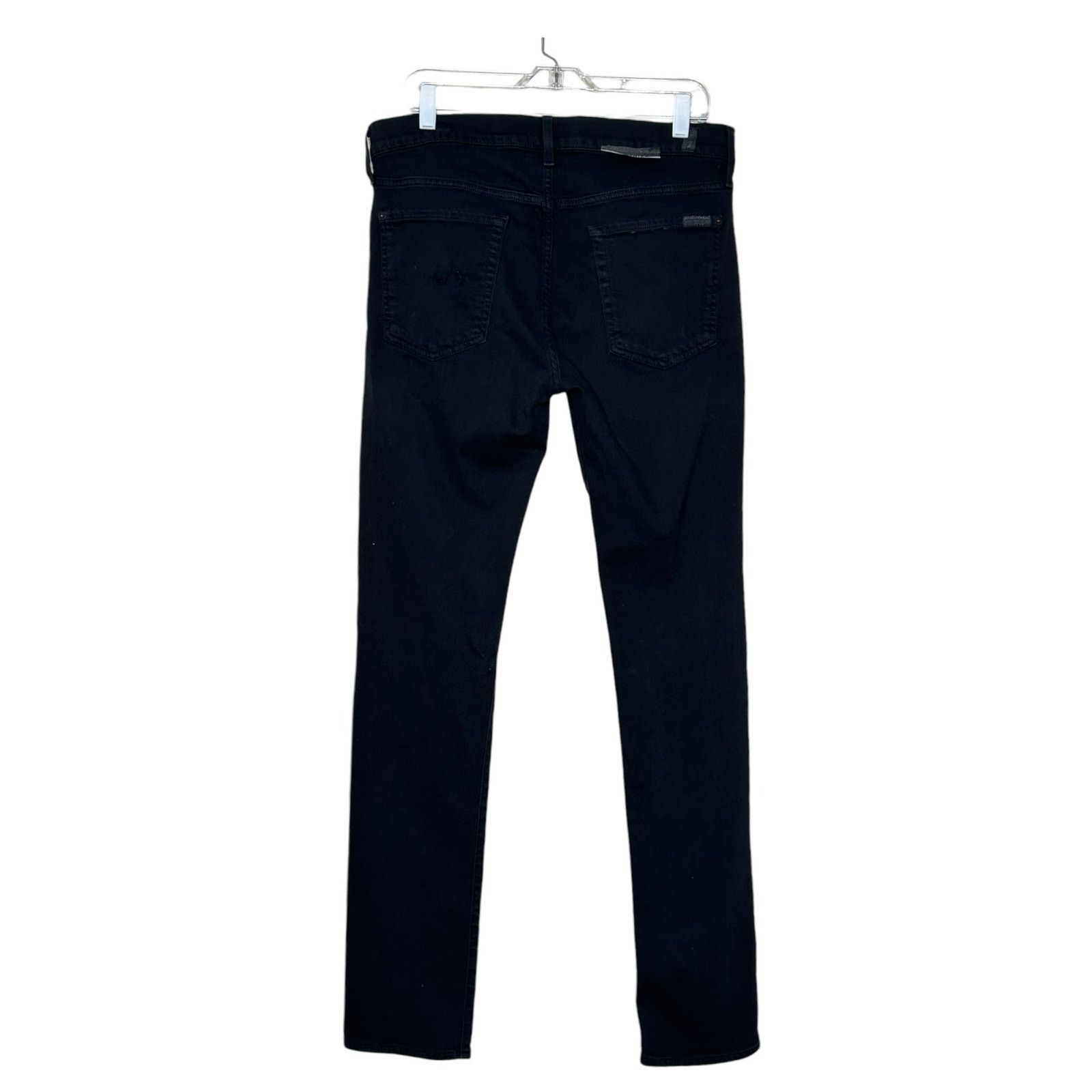 7 For All Mankind 7 for all mankind paxtyn black straight legs jeans size 34 Size US 34 / EU 50 - 13 Thumbnail