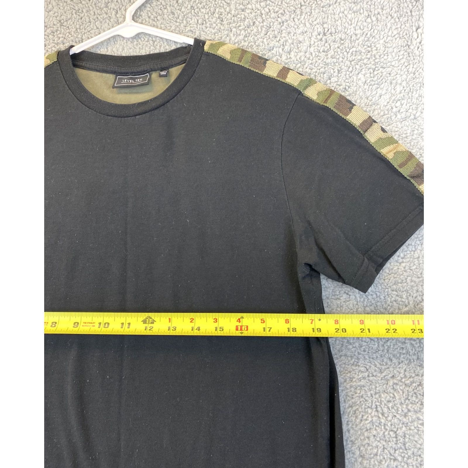 Vintage Level Ten T Shirt Men’s M Cotton Crew Neck Short Sleeve Black Camouflage Accent Casual Summer Spring Mens Size US M / EU 48-50 / 2 - 5 Thumbnail