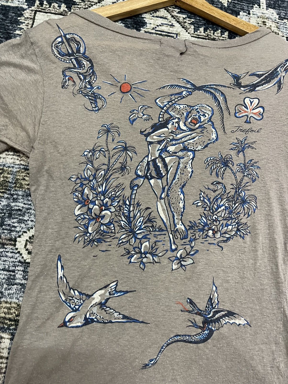 CABANE de ZUCCa VINTAGE ZUCCA BY ISSEY MIYAKE JUNGLE TEE VERY RARE Size M / US 6-8 / IT 42-44 - 2 Thumbnail