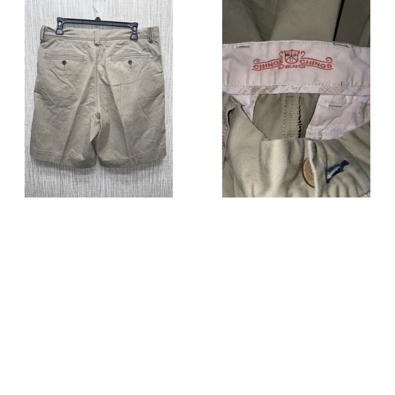 Tommy Bahama VINTAGE Tommy Bahama Men Chino Shorts Relaxed Fit Size 34 Beige Men's Shorts Size US 34 / EU 50 - 8 Thumbnail
