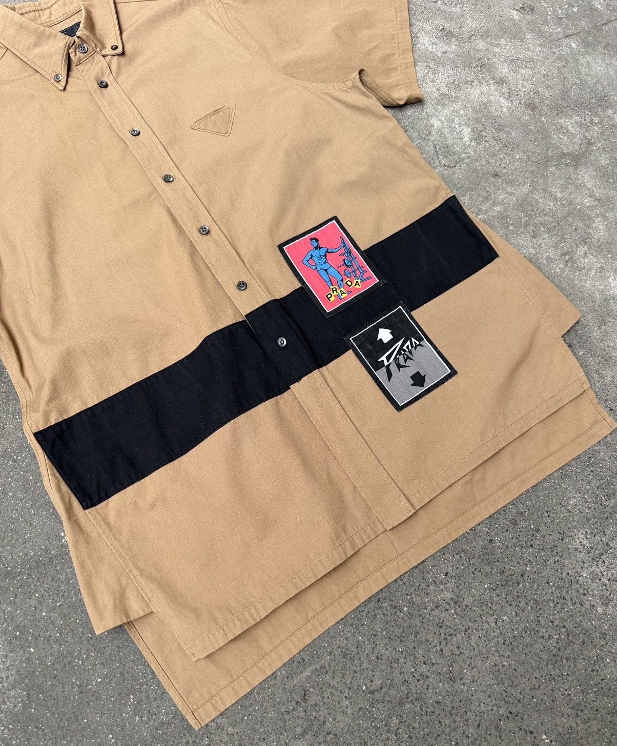 Prada Prada - S/S20 Oversized Patches Button Down - Emblem Logo Size US M / EU 48-50 / 2 - 5 Thumbnail