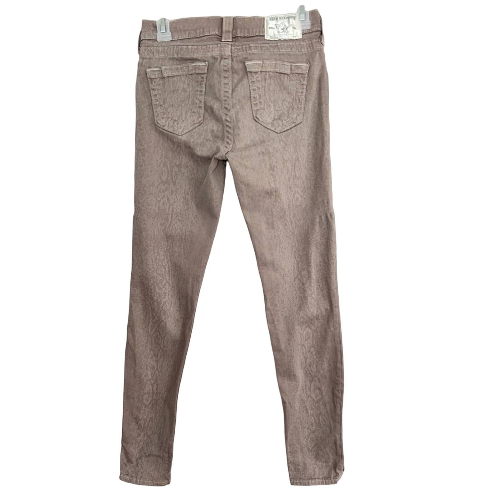 True Religion True Religion Halle Mid-Rise Straight Gray Jeans LIKE NEW Size 28" / US 6 / IT 42 - 2 Thumbnail