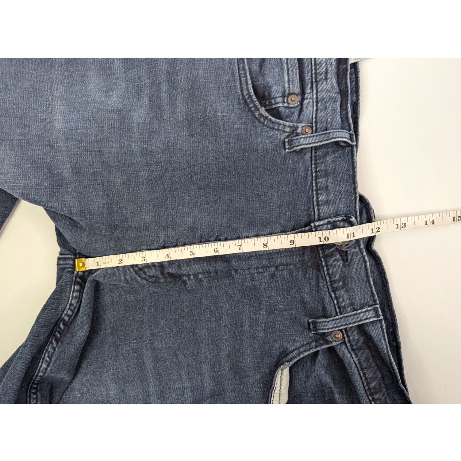 Levi's LEVI'S 514 Straight Fit Denim Jeans Blue Regular 38x28 Mens Belt Loops 5-Pocket Inseam 28 Vintage No Distressed Yes Medium Wash Size US 38 / EU 54 - 7 Thumbnail