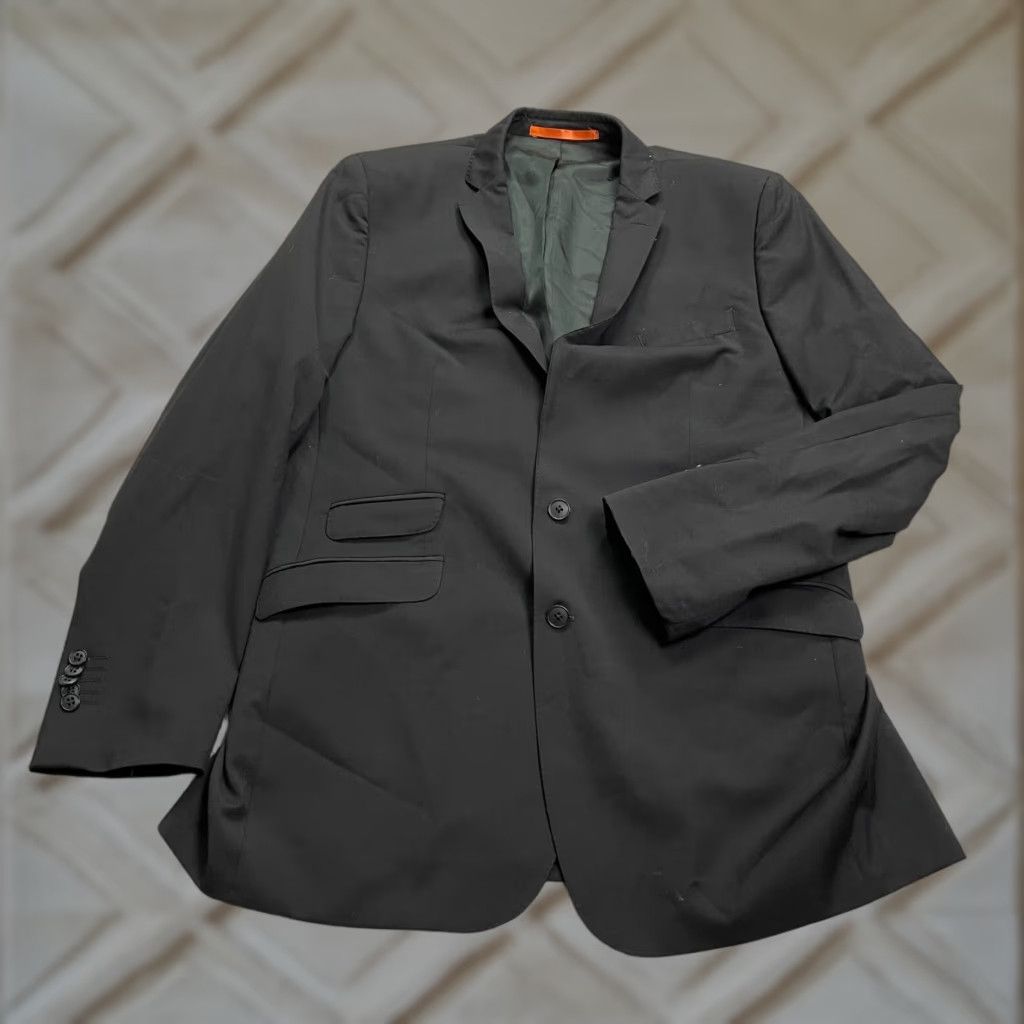 Ben Sherman Ben Sherman Blazer Men 42L Black Wool Doble Vented Business Workwear Formal Mens Size 42R - 1 Thumbnail