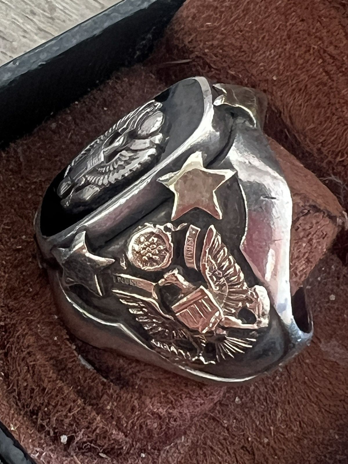 Vintage Very Rare, Vintage US Military Ring, Size ONE SIZE - 2 Thumbnail