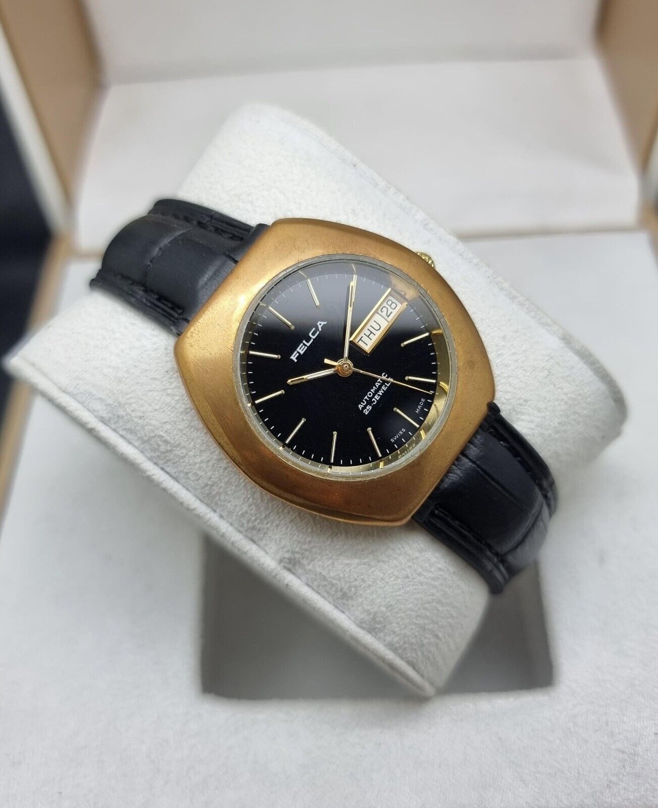 Vintage Felca - Vintage Felca Swiss made Automatic Day/Date Watch Size 38 - 2 Thumbnail