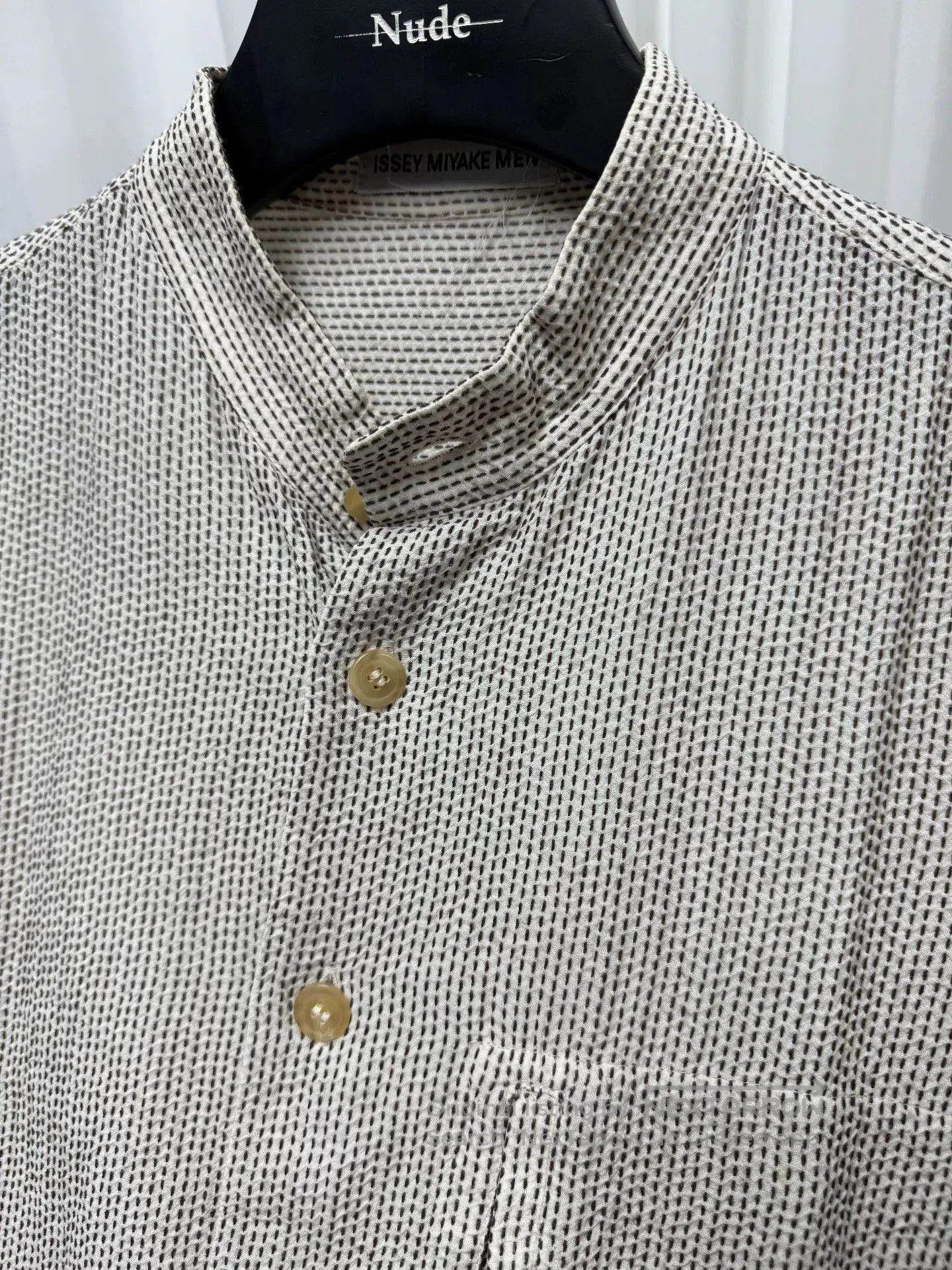 Issey Miyake Issey Miyake Striped Button-Up Shirt. Size US M / EU 48-50 / 2 - 5 Thumbnail