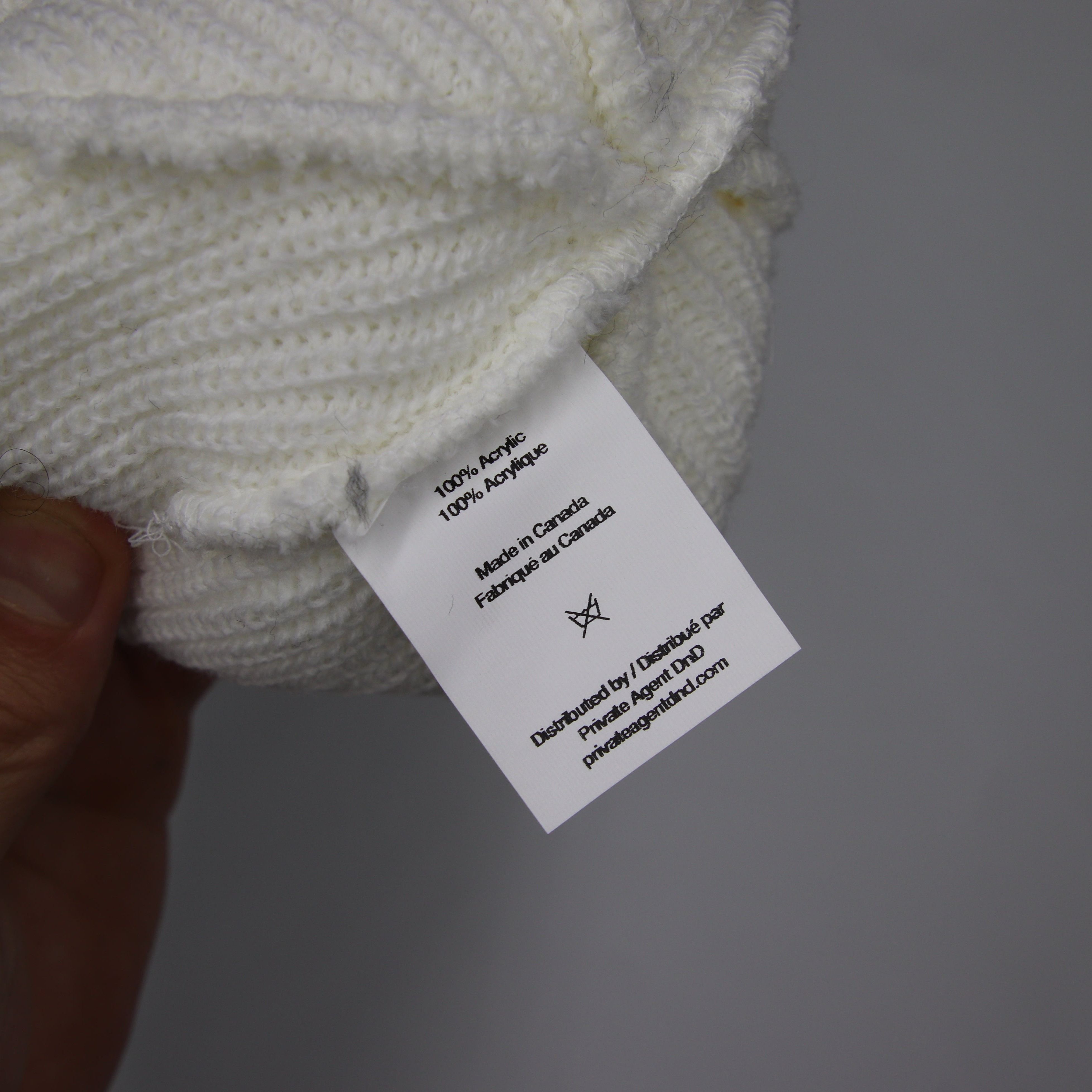 One Teaspoon Teaspoon We'ar Different Beanie White Size ONE SIZE - 3 Thumbnail