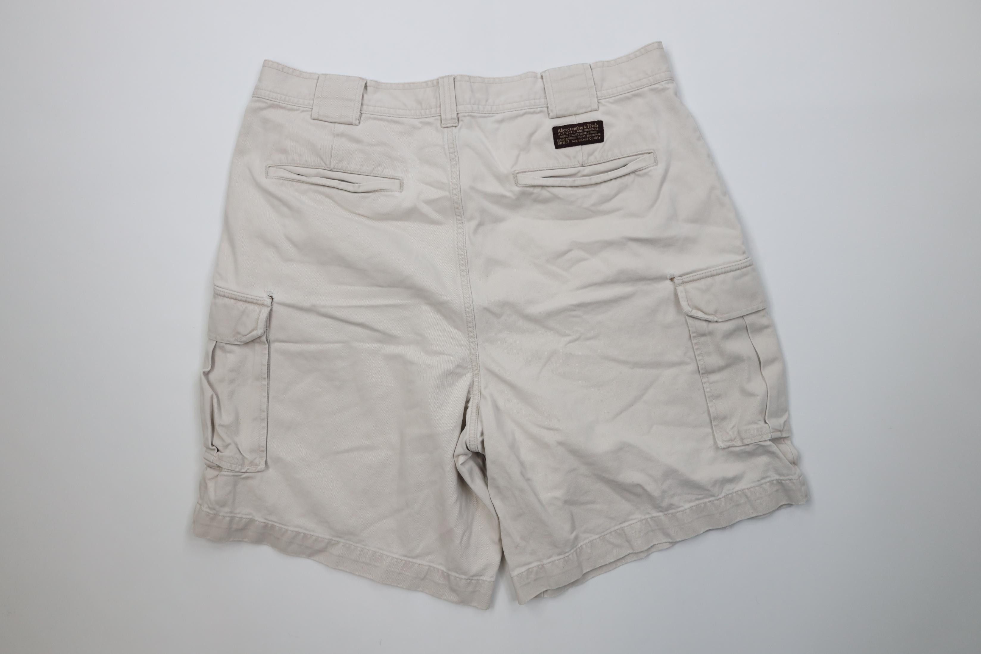 Abercrombie & Fitch Vintage 90s Y2K Abercrombie & Fitch Heavyweight Cargo Shorts Size US 36 / EU 52 - 11 Thumbnail