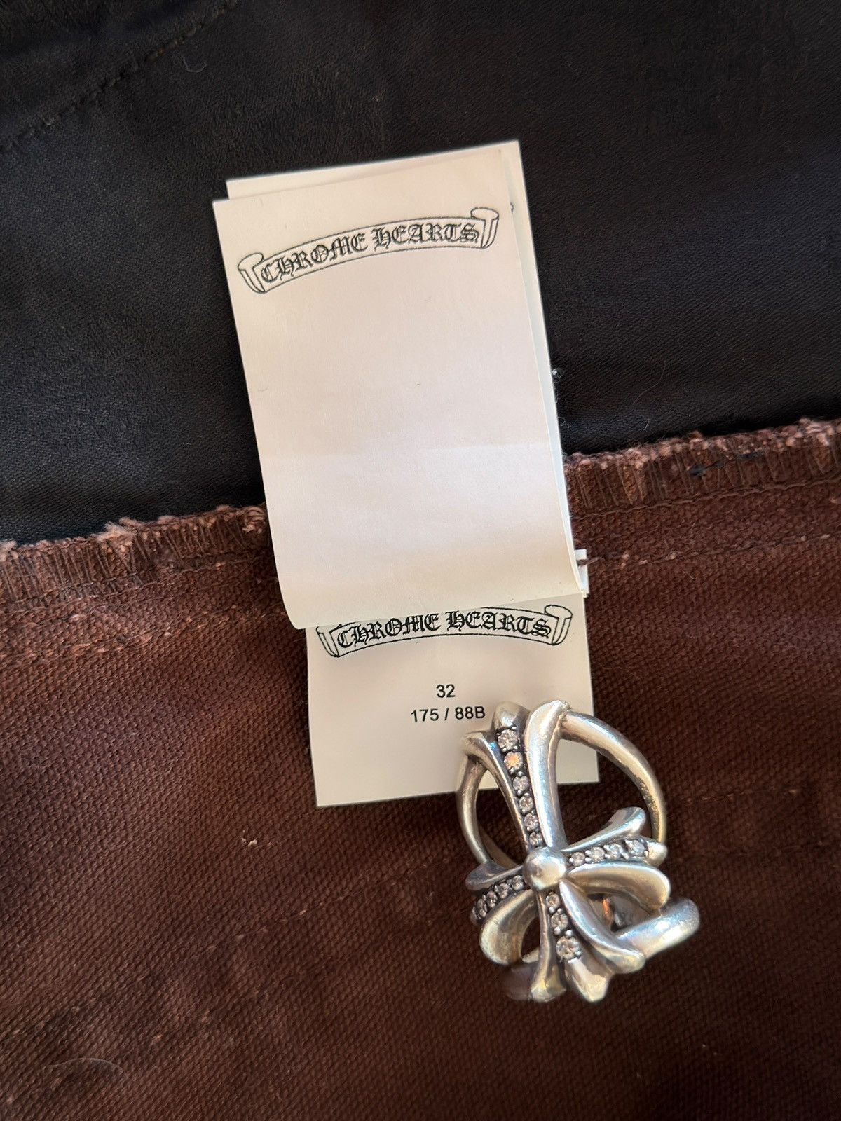 Chrome Hearts Chrome Hearts 1/1 Goat Leather Patched Brown Carpenter Pants Size US 32 / EU 48 - 15 Thumbnail