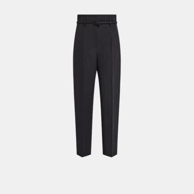 image of Dior O1W1Db10124 Wool Blend Pants In Grey, Women's (Size 26)