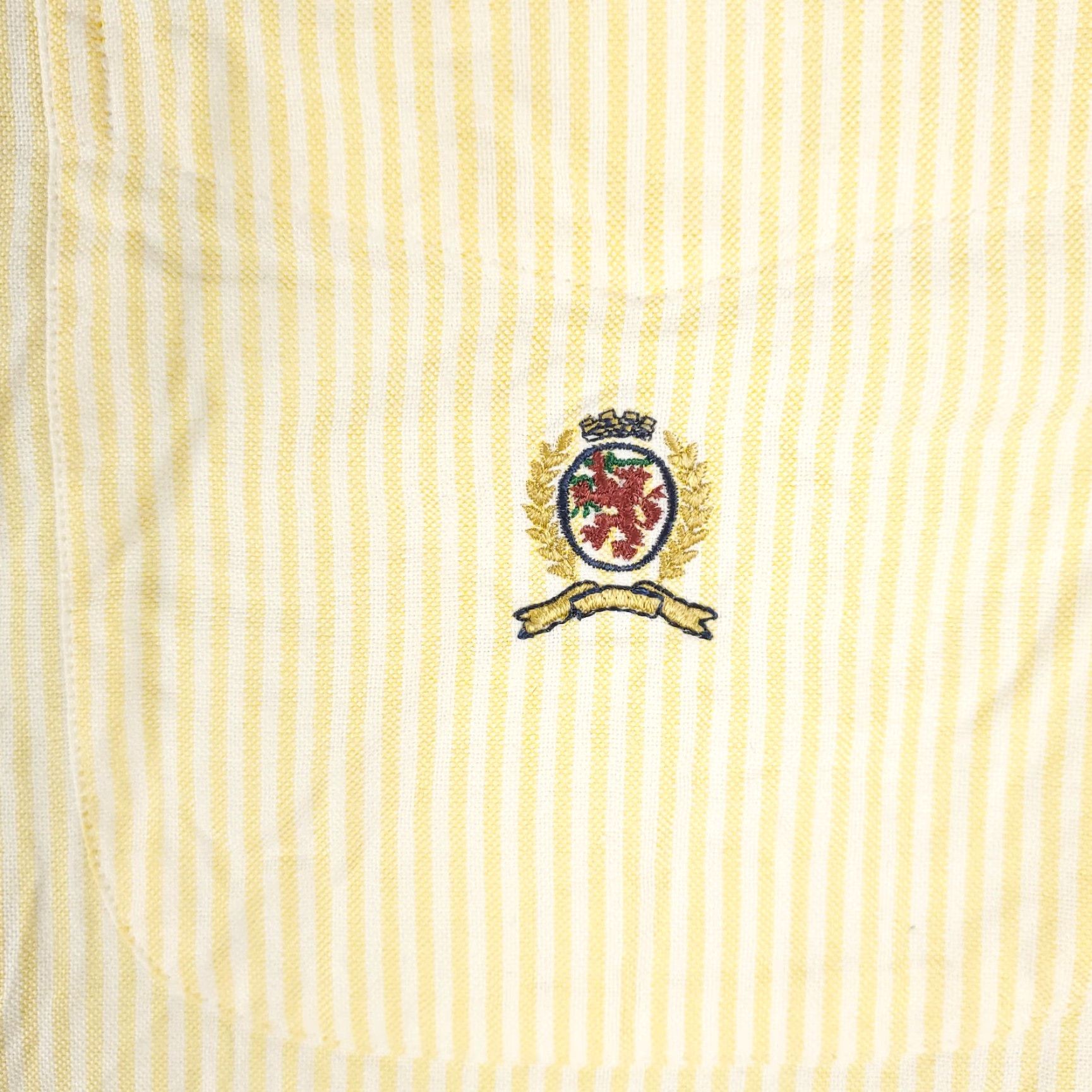 Tommy Hilfiger Tommy Hilfiger Shirt Mens Large Yellow Striped Button Up Short Sleeve Size US L / EU 52-54 / 3 - 2 Thumbnail