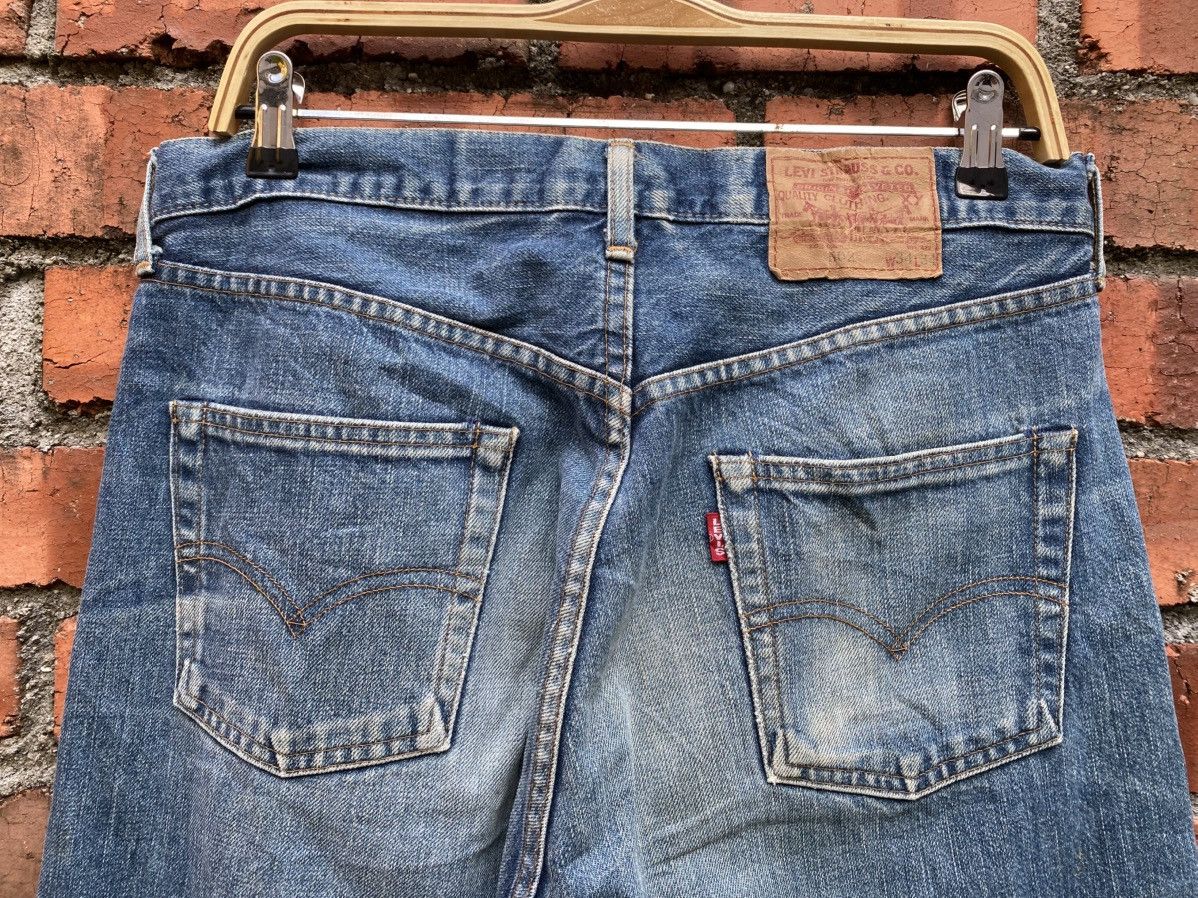 Levi's Vintage Clothing W33x30.5 Vintage levi's 502 redline big E made in JAPAN Size US 33 - 3 Thumbnail