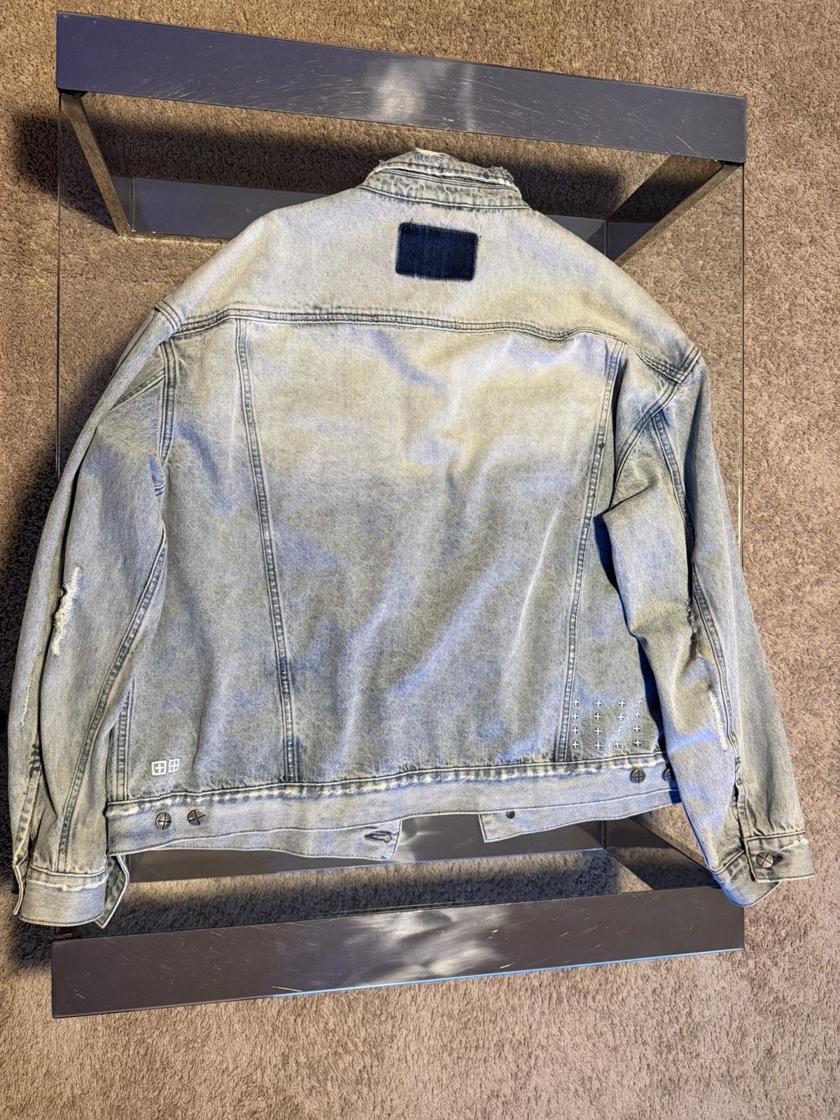 Ksubi Ksubi Distressed Denim Jacket Size US XXL / EU 58 / 5 - 2 Thumbnail