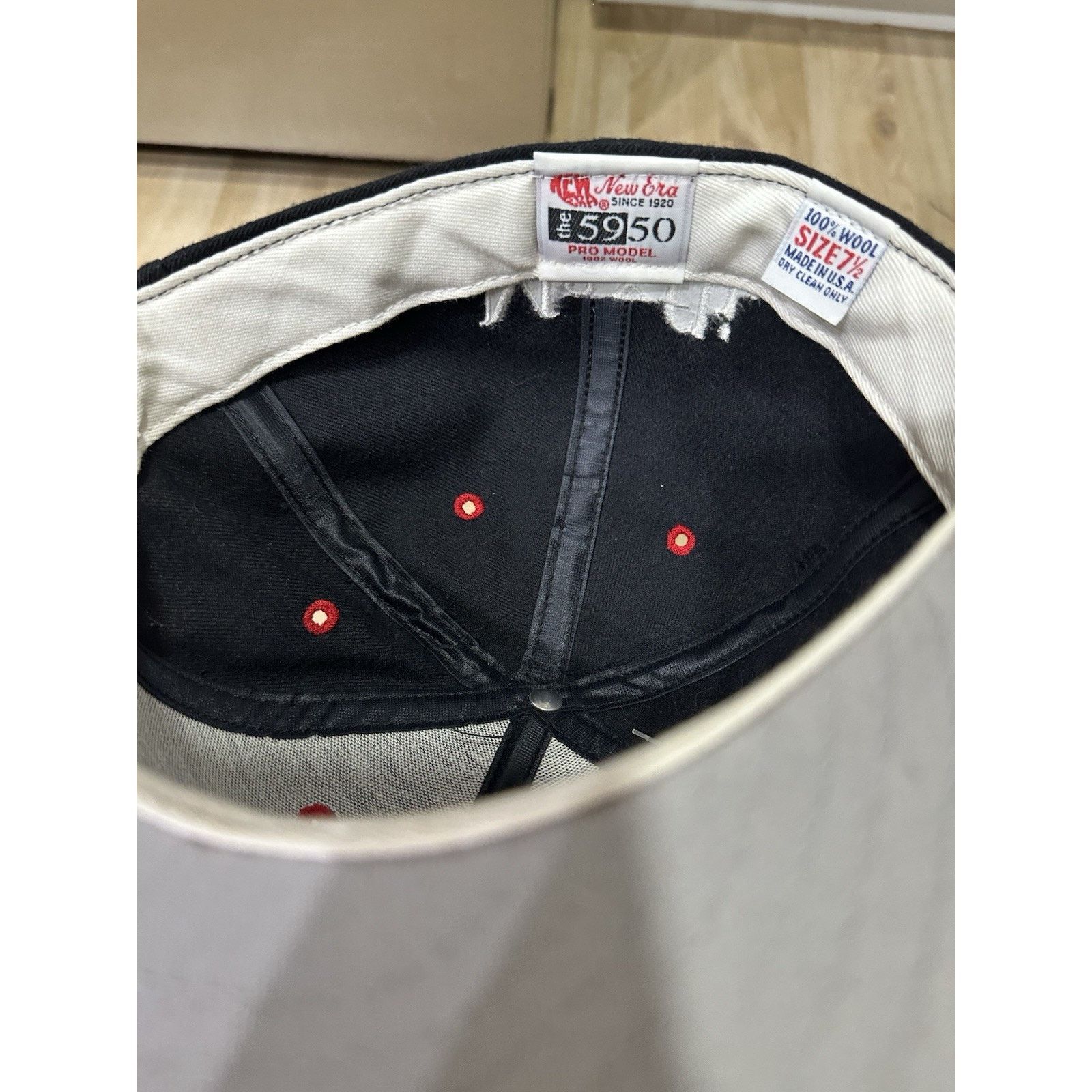 New Balance New Era 59/50 Maxfli Golf Hat Fitted Size 7 1/2 Black/Red Size ONE SIZE - 6 Thumbnail