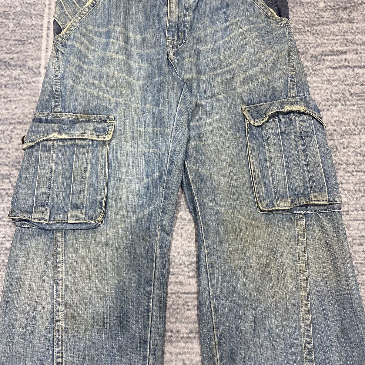 Hysteric Glamour Sick☠️ AVH Flare Cargo Jeans Baggy Loose Distressed 90s Size US 30 / EU 46 - 5 Thumbnail