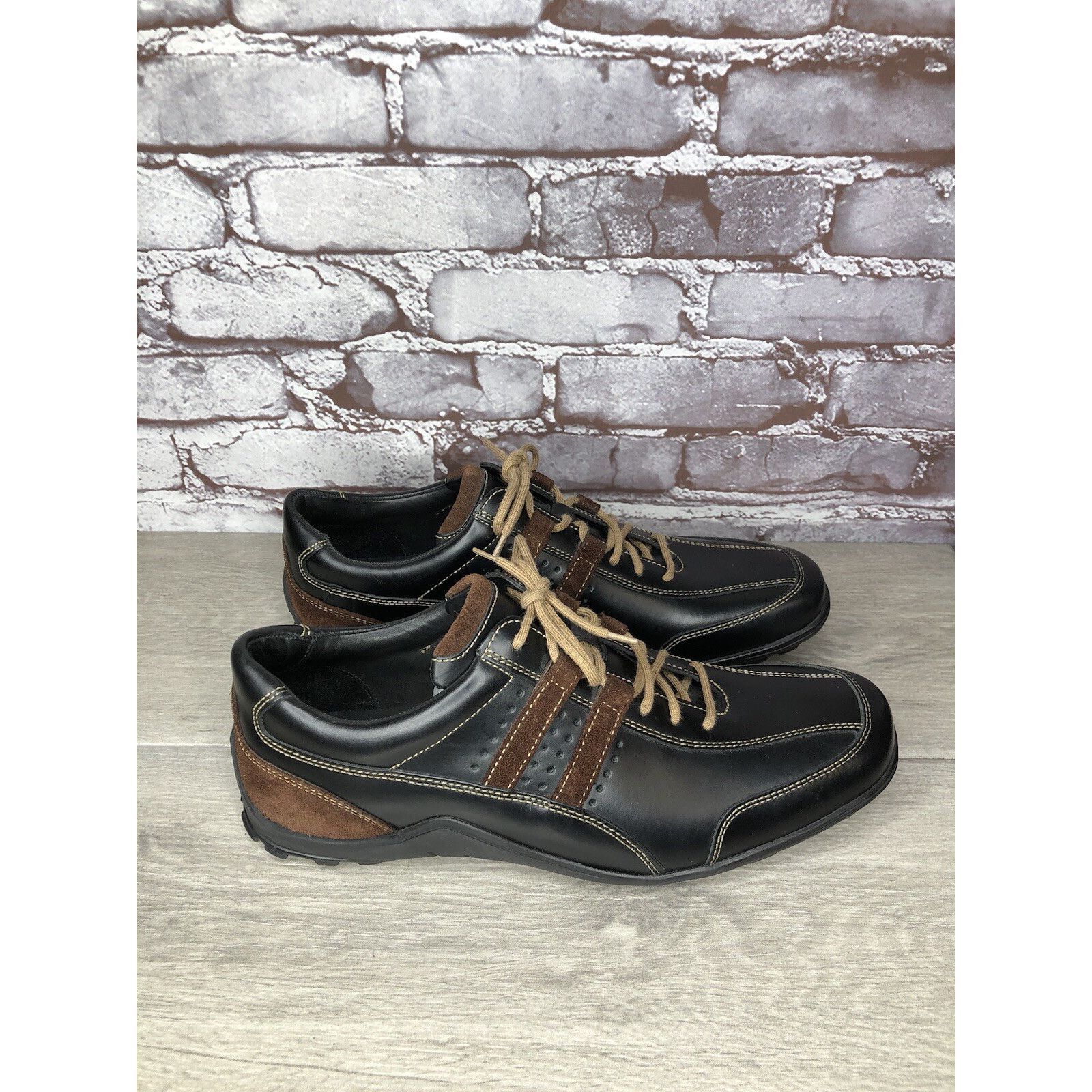 Cole Haan Cole Haan Country Black Brown Leather Vibram Soles Oxfords M Size US 11 / EU 44 - 13 Thumbnail