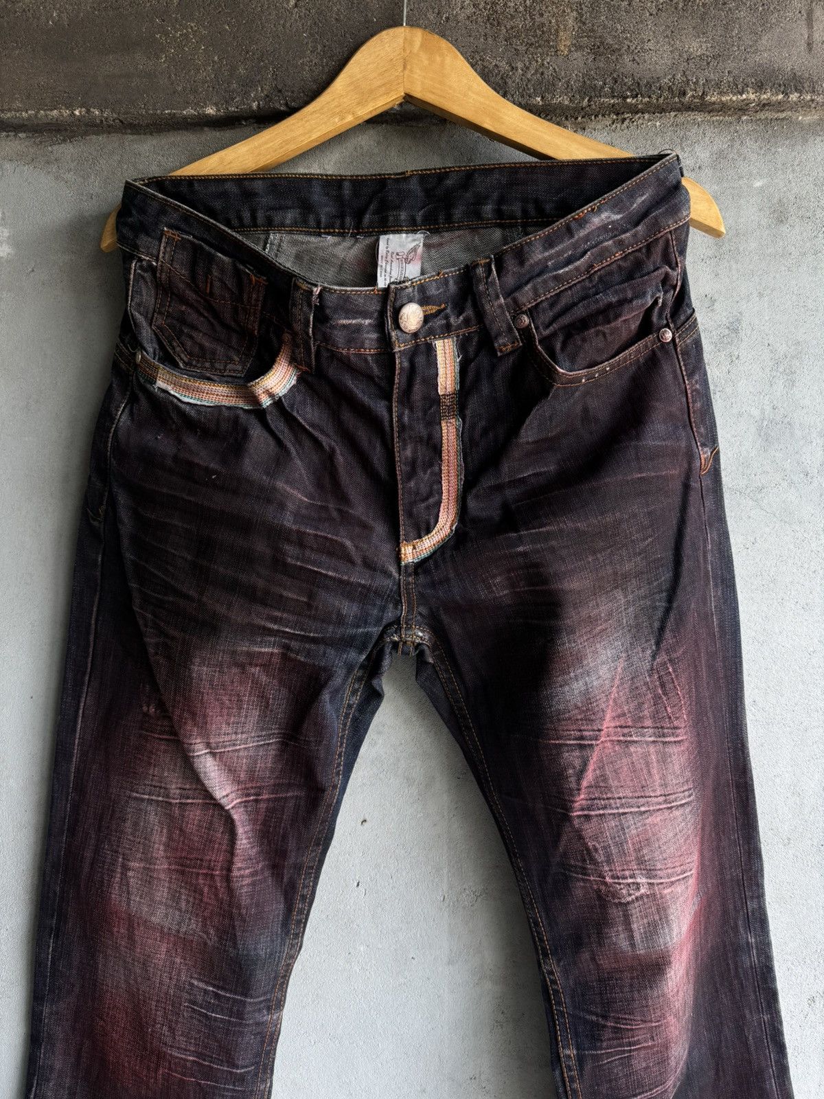 Robins Jeans Robin Jeans Prisoner Mudwash Styled Denim Jeans Size US 31 - 3 Thumbnail