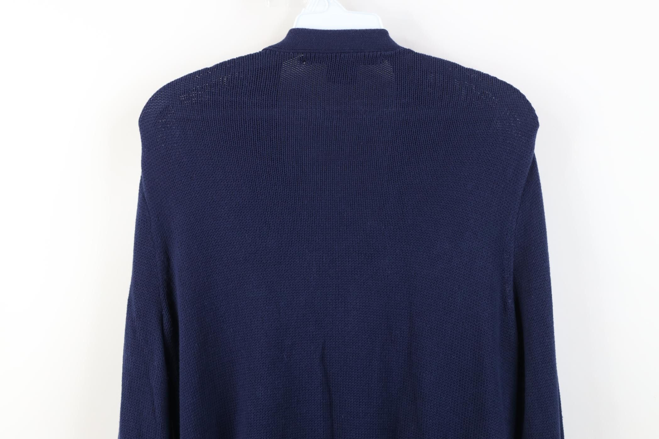 Polo Ralph Lauren Vintage 90s Ralph Lauren Crown Monogram Knit Sweater Size L / US 10 / IT 46 - 14 Thumbnail
