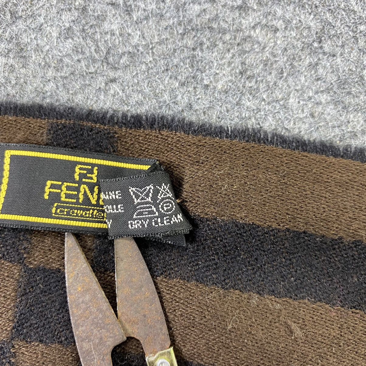 Fendi × Vintage Fendi Muffler/ Scar / Neckwear - T1396 Size ONE SIZE - 7 Thumbnail