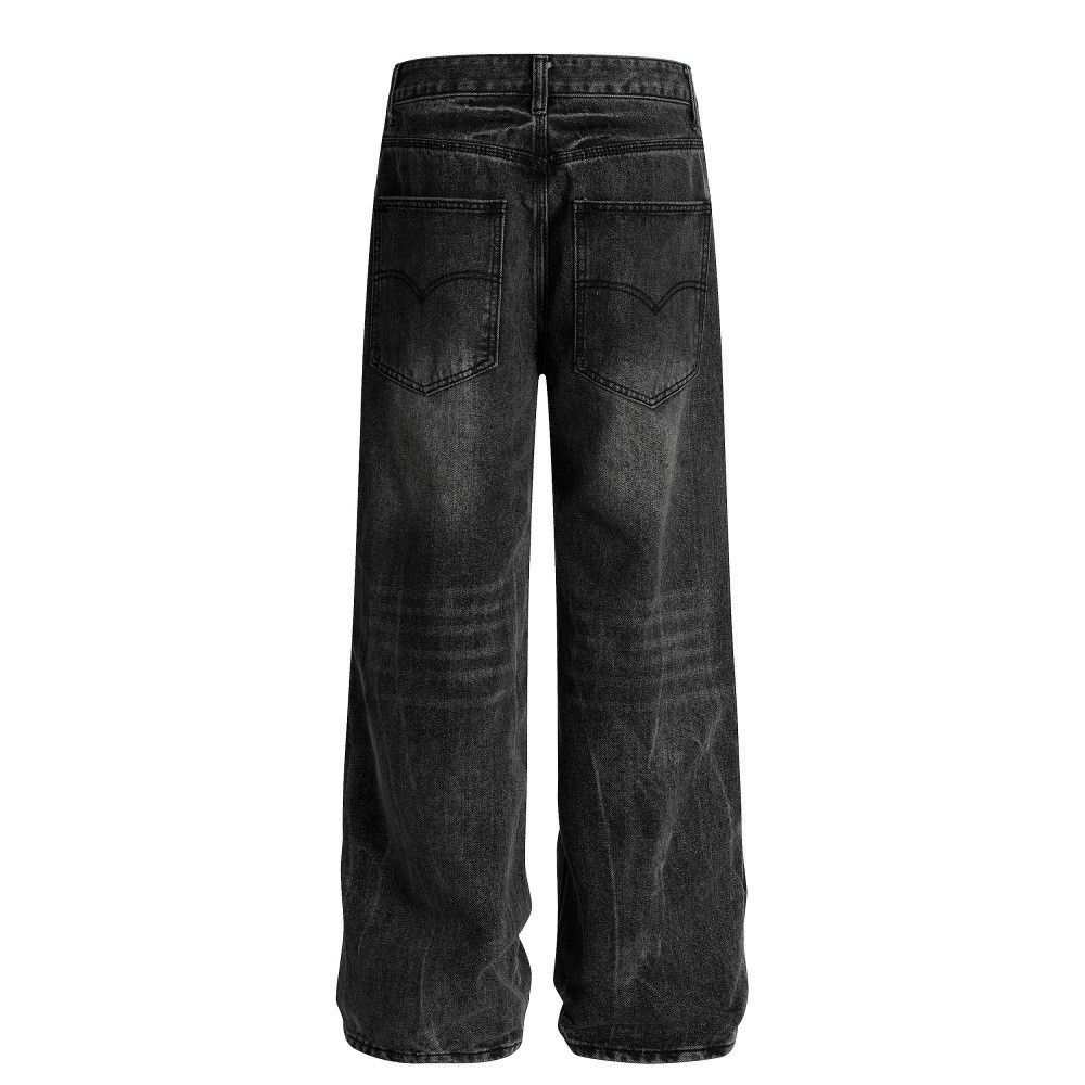Vintage Men's vintage distressed wide-leg tie-dye washed jeans Size US 32 / EU 48 - 2 Thumbnail