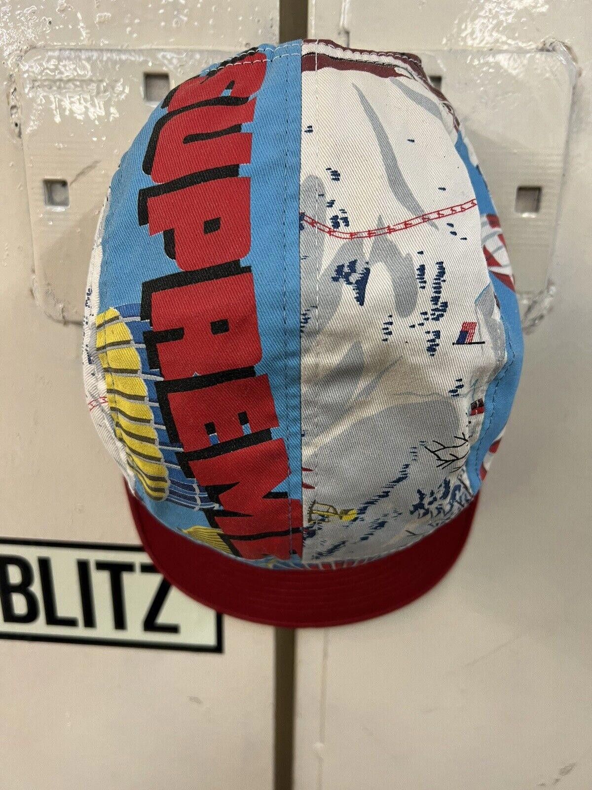 Supreme FW08 Supreme Ballon Lodge Box Logo 5 Panel Camp Cap Hat 2008 Size ONE SIZE - 11 Thumbnail