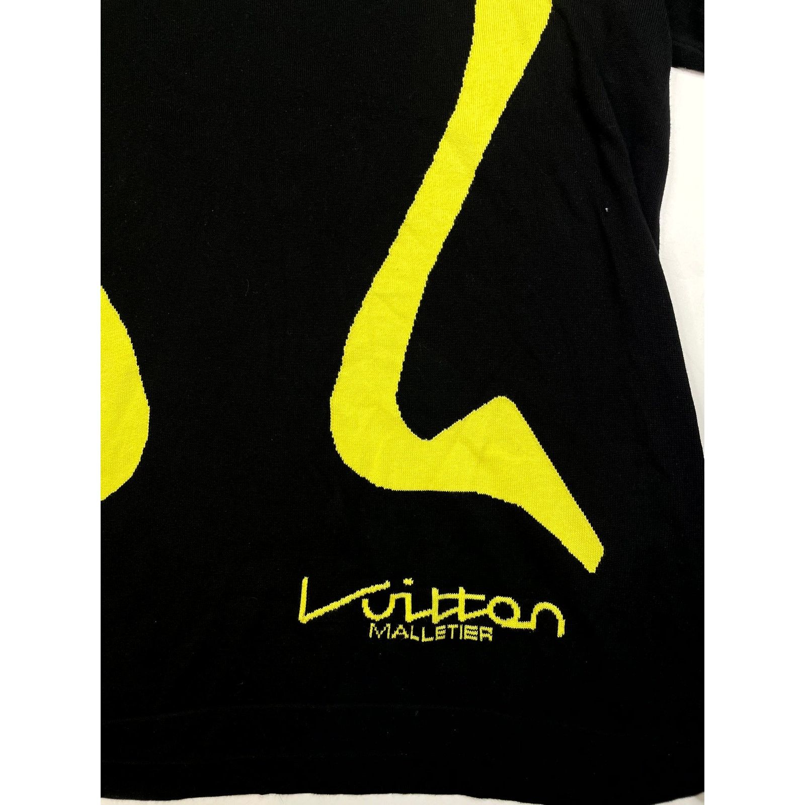 Louis Vuitton LV Cashmere Black & Yellow Tee Size US XL / EU 56 / 4 - 2 Thumbnail