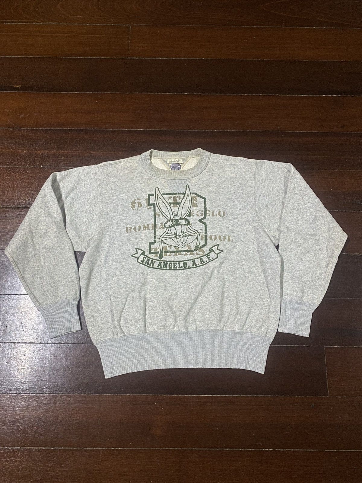 The Real McCoy's Vintage double v Mc Coy's Spell Out san angelo aaf bud bunny Size US M / EU 48-50 / 2 - 1 Thumbnail