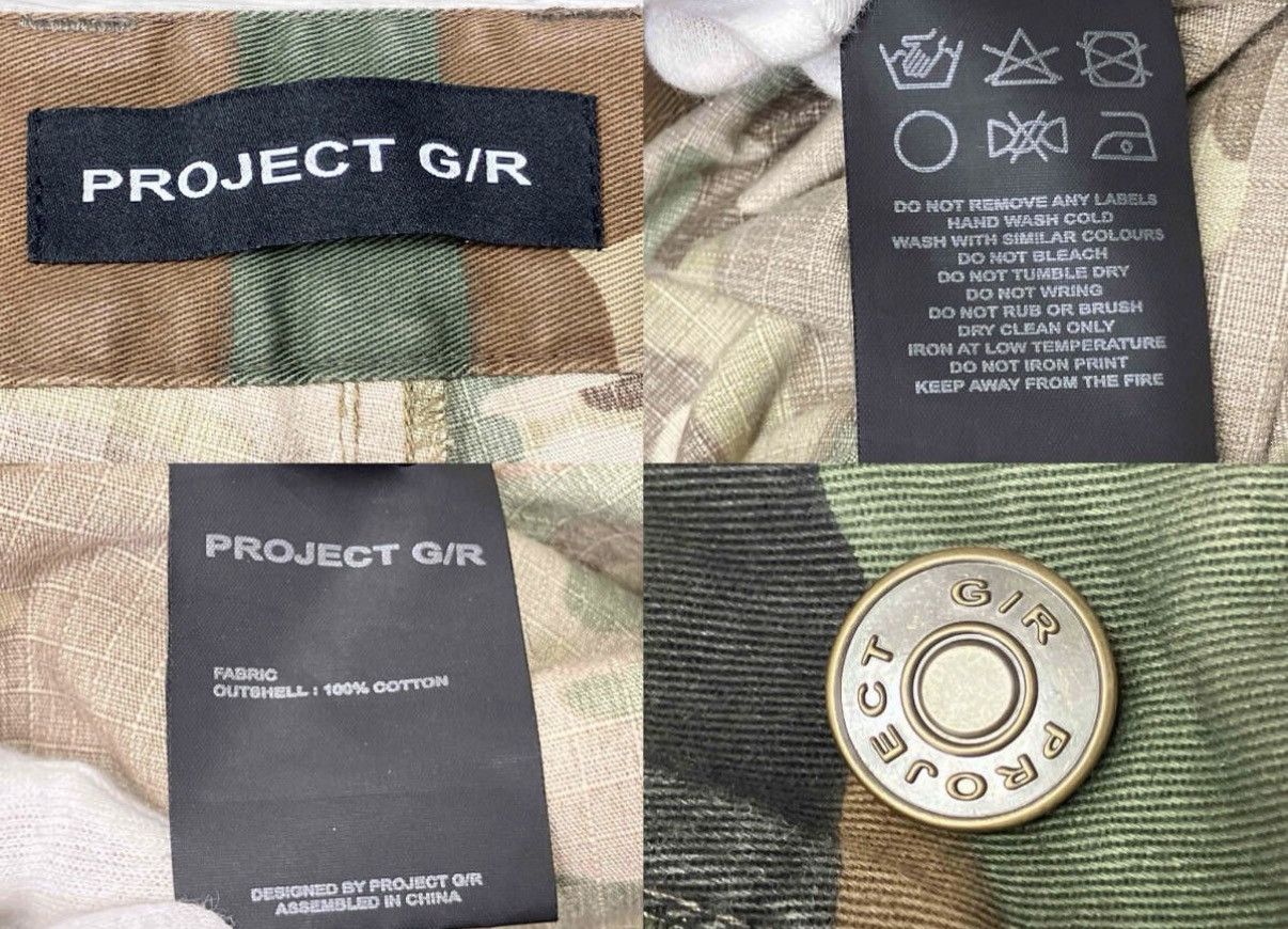 PROJECT G/R Project GR LAYERED SKIRT CAMO CARGO SHORTS Size US 30 / EU 46 - 6 Thumbnail