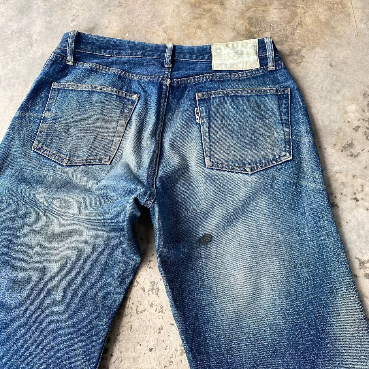 Okura VINTAGE OSAKA OKURA IRON HR MARKETT SELVEDGED DISTRESSED Size US 30 / EU 46 - 10 Thumbnail