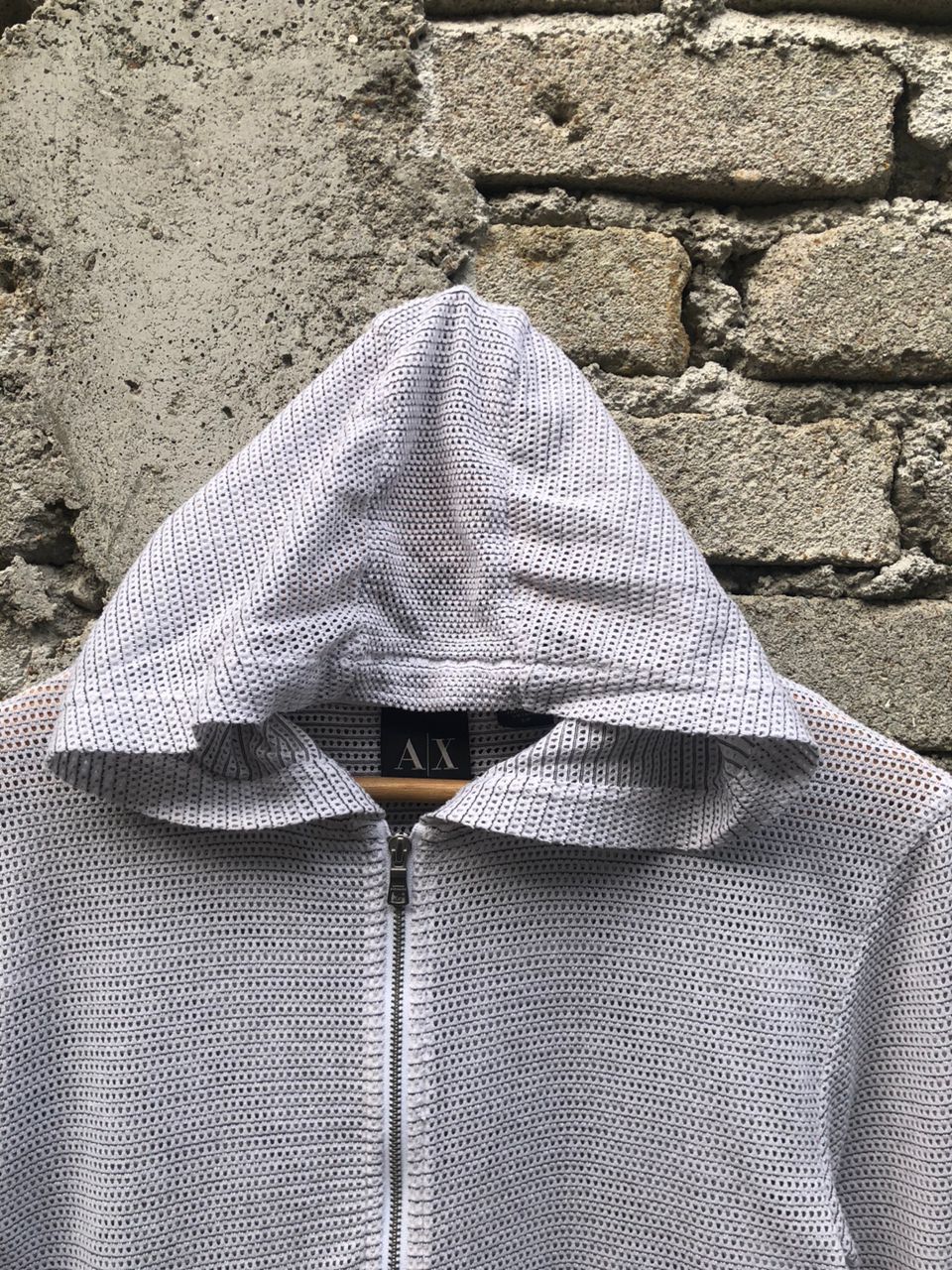 Armani Exchange G-Fall-2014 Armani Exchange Mesh Hoodie Zipper Size S / US 4 / IT 40 - 5 Thumbnail