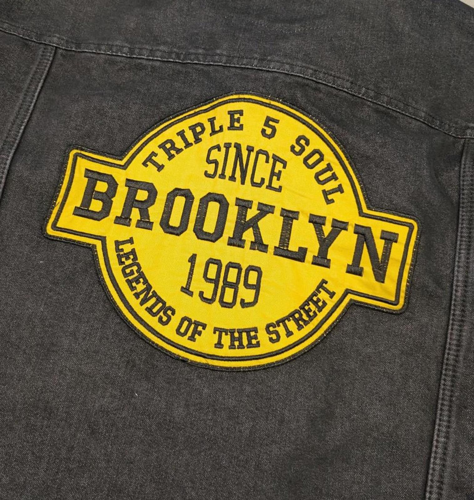 Other Y2K Triple Five Soul Brooklyn New York Black Denim Jacket Size US M / EU 48-50 / 2 - 2 Thumbnail
