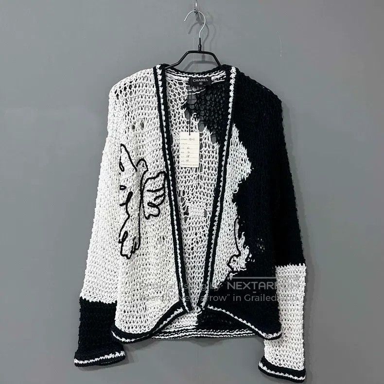 Other Chanel Peace Pigeon Hollow-out Knitted Cardigan coat Size S / US 4 / IT 40 - 1 Thumbnail