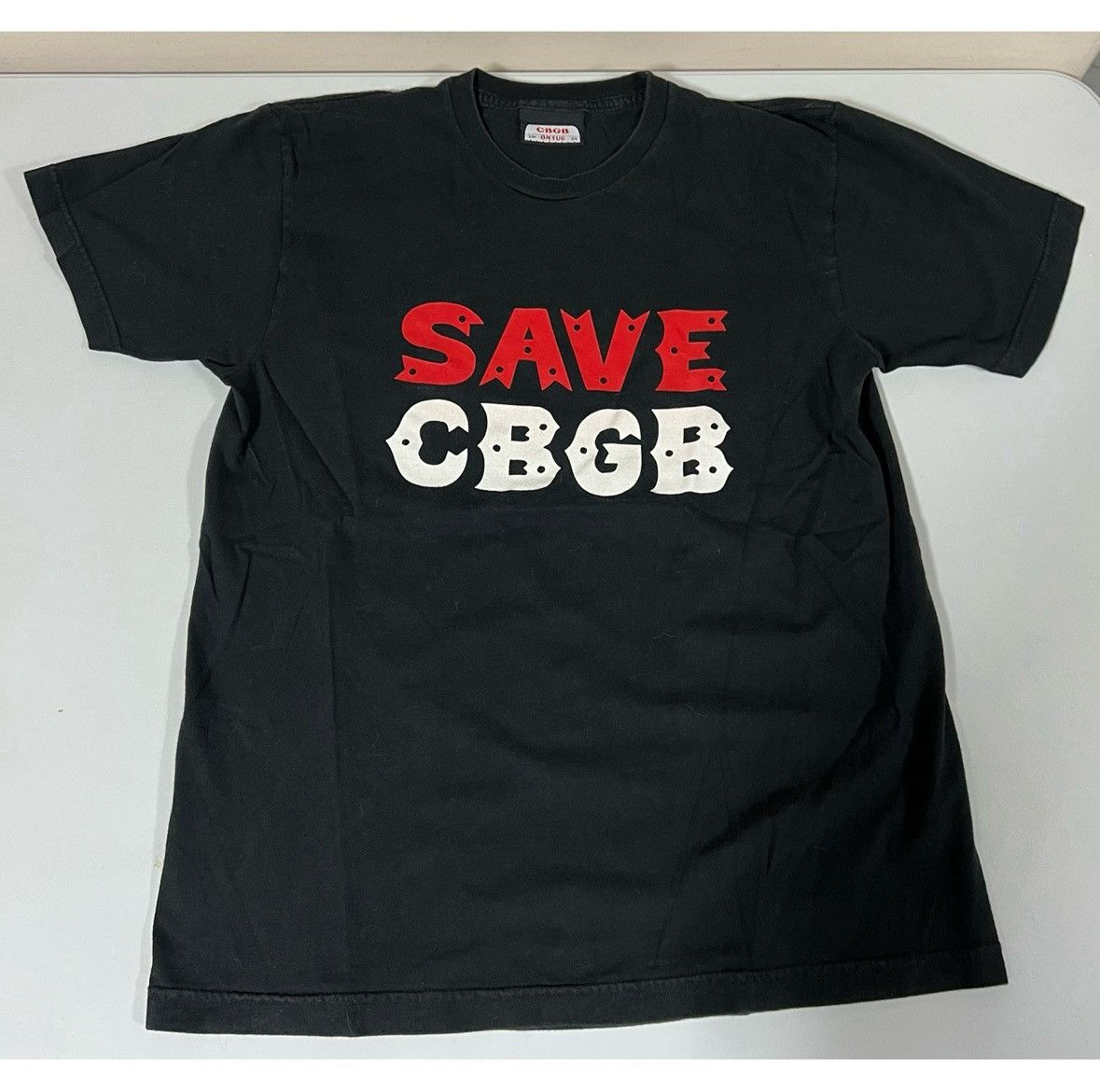 Band Tees Black Red ‘Save CBGB’ Short Sleeve T-Shirt Top Tee Size L ⛓️ Size US L / EU 52-54 / 3 - 2 Thumbnail