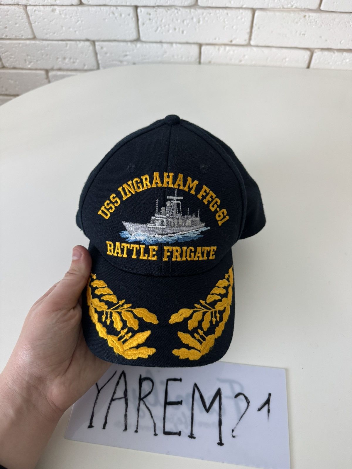 Other USS Ingraham FFG-61 Battle Frigate Cap Size ONE SIZE - 2 Thumbnail