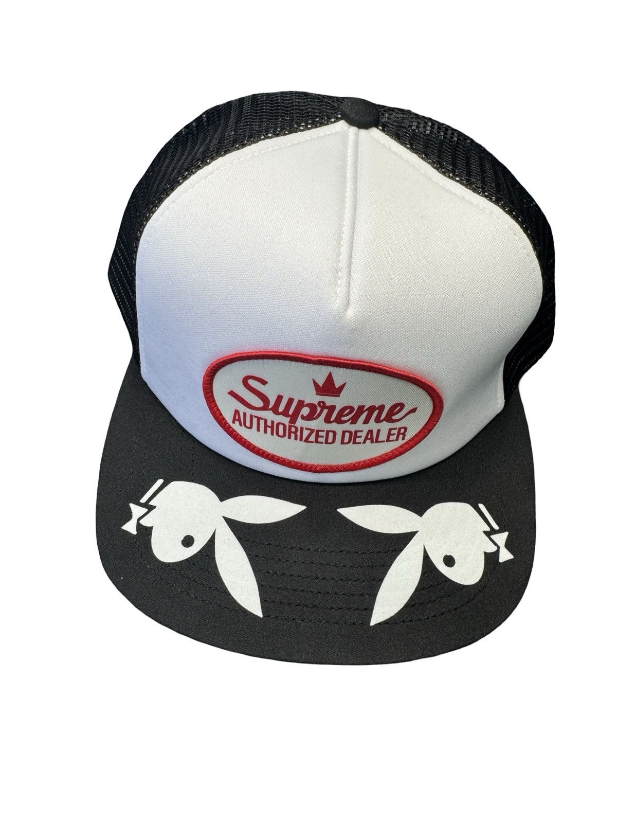 Supreme Supreme Black Cat Military Mesh Back Trucker Hat FW13