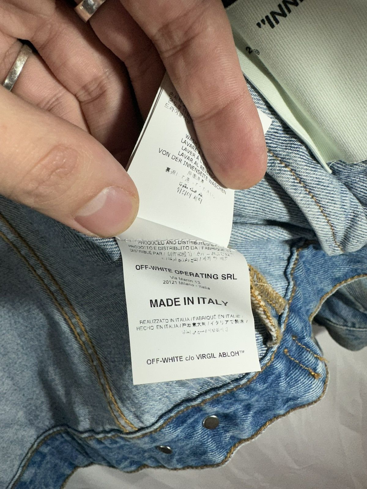 Off-White Off White Graffiti Denim Jacket Size US S / EU 44-46 / 1 - 13 Thumbnail