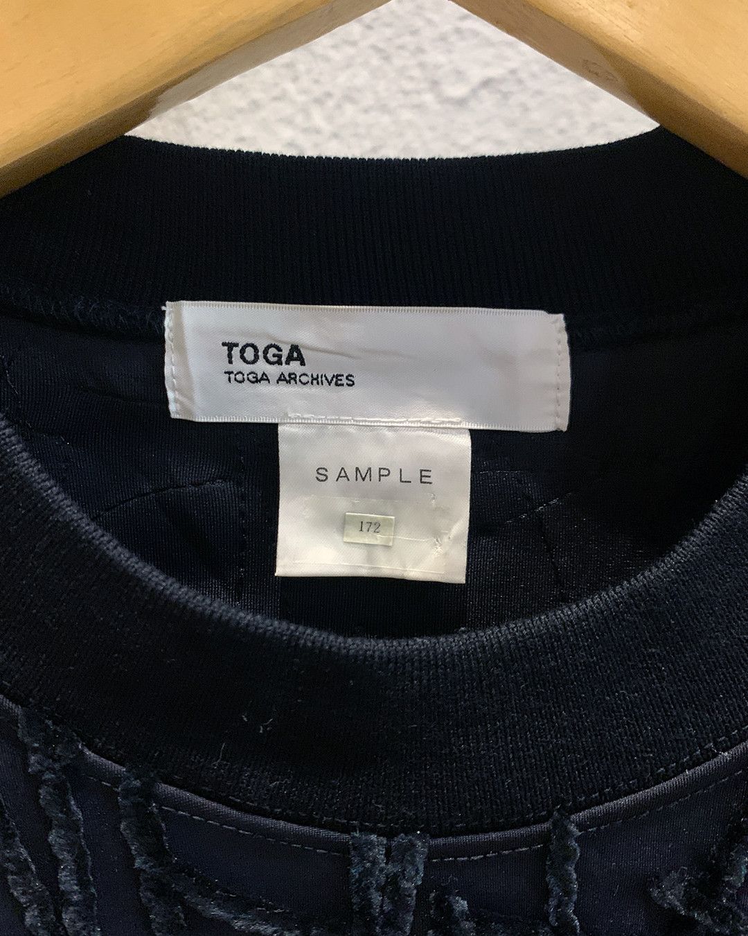 Toga Toga Archives "SAMPLE" Textured Loop Knit Sweatshirt Size US XL / EU 56 / 4 - 4 Thumbnail