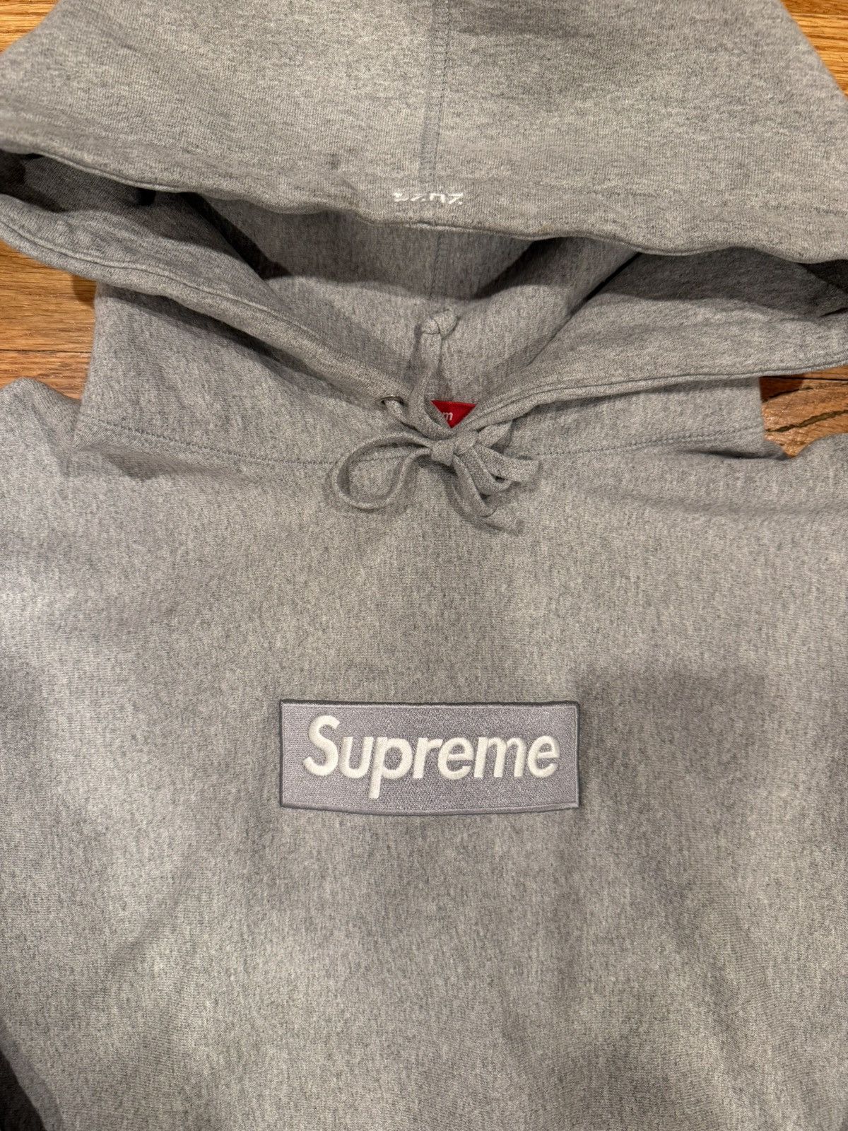 Supreme fw24 heather grey box logo hoodie Size US M / EU 48-50 / 2 - 2 Thumbnail